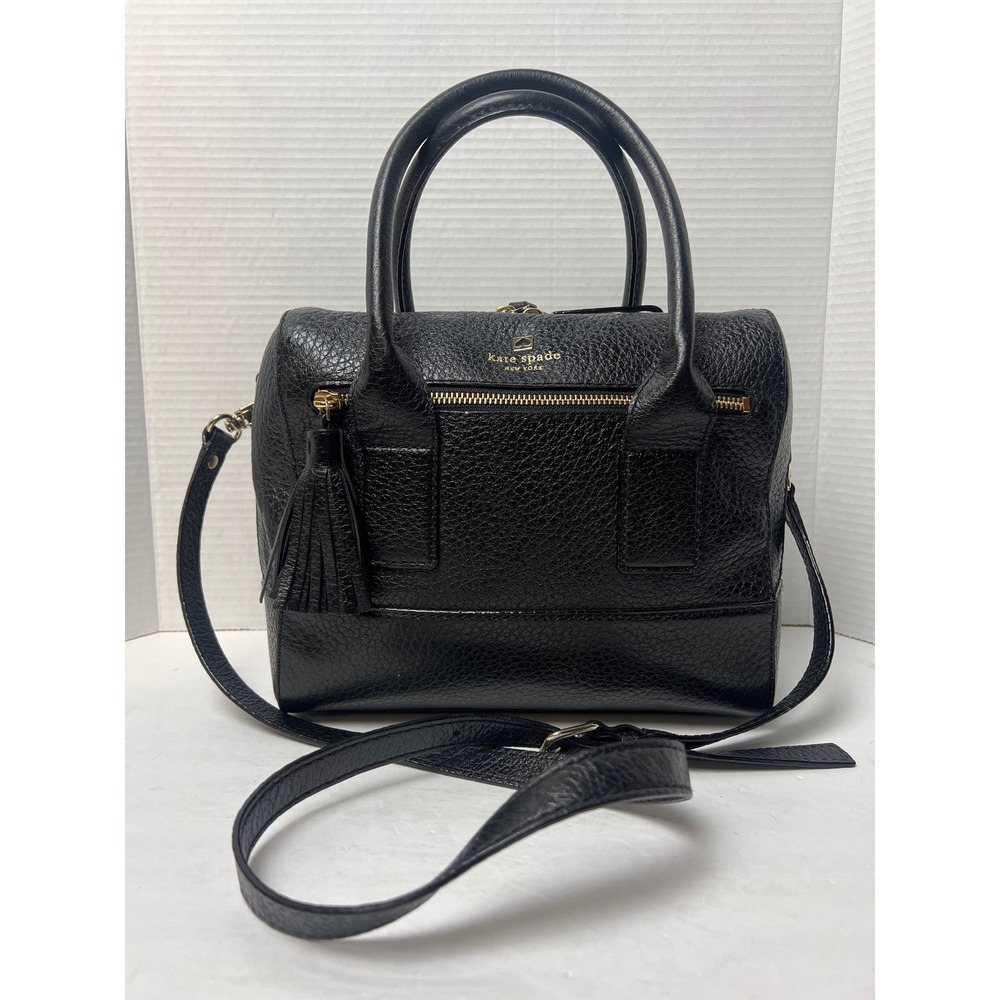Sale!! KATE SPADE Southpoint Avenue Alessa
Black Pebbled Leather Satchel Bag - Picture 3 of 14